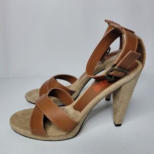 NIB Michael Kors Wonka Leather High Heel Sandals